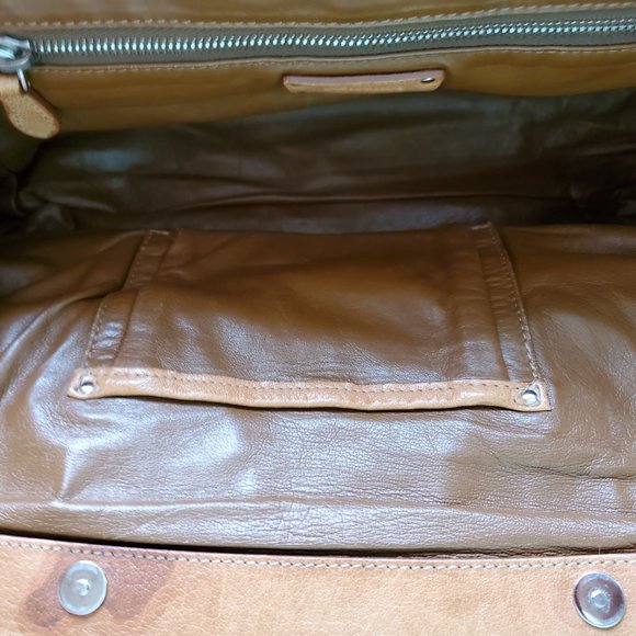 Prada Leather Bag galleria Brown black tie dyed tan cowgirl western edition camo - Picture 10 of 11